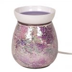 Electric Wax Melt Burner - 'Purple Crackle' - Two FREE premium wax melts included.