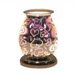 Oval 3D Electric Wax Melt Burner - 'Love' - Two FREE premium wax melts included.
