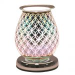 Oval 3D Electric Wax Melt Burner - ‘Geo Circle' - Two FREE premium wax melts included.