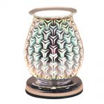 Oval 3D Electric Wax Melt Burner - ‘Tri Star’ - Two FREE premium wax melts included.