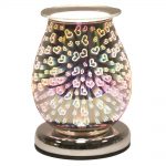 Oval 3D Electric Wax Melt Burner - ‘Hearts’ - Two FREE premium wax melts included.
