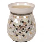 Electric Wax Melt Burner - 'Cream & Gold' - Two FREE premium wax melts included.